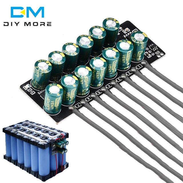 diymore Lithium Battery Capacitive Active Balance 3S 4S 6S 7S 2A Module  Lifepo4 Universal Lithium Iron Phosphate Ternary Lithium - AliExpress