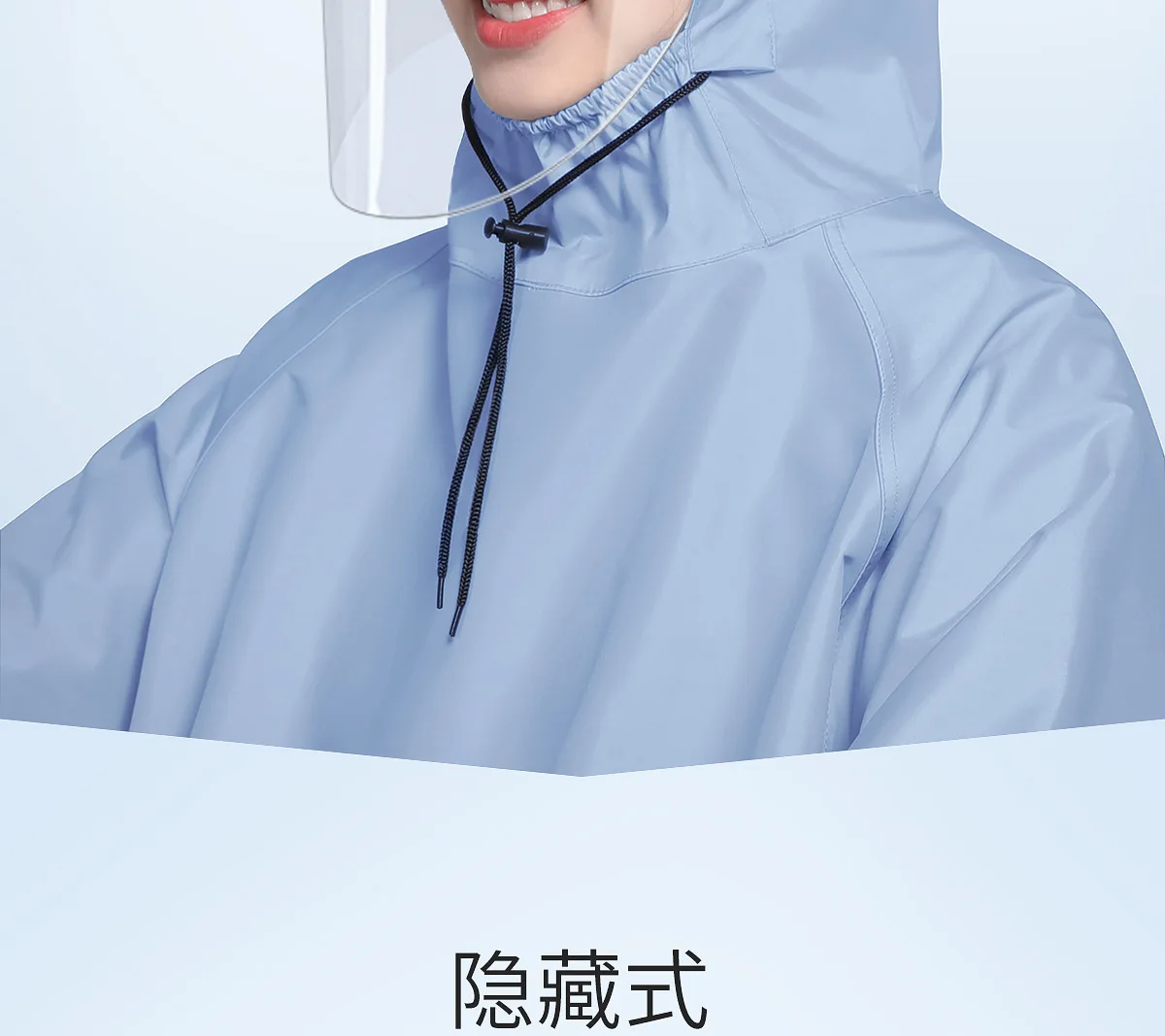 Long Single Fashion Raincoat with Oxford Sleeves for Electric Cars, Battery Cars, and Motorcycles - Bike Rain Poncho