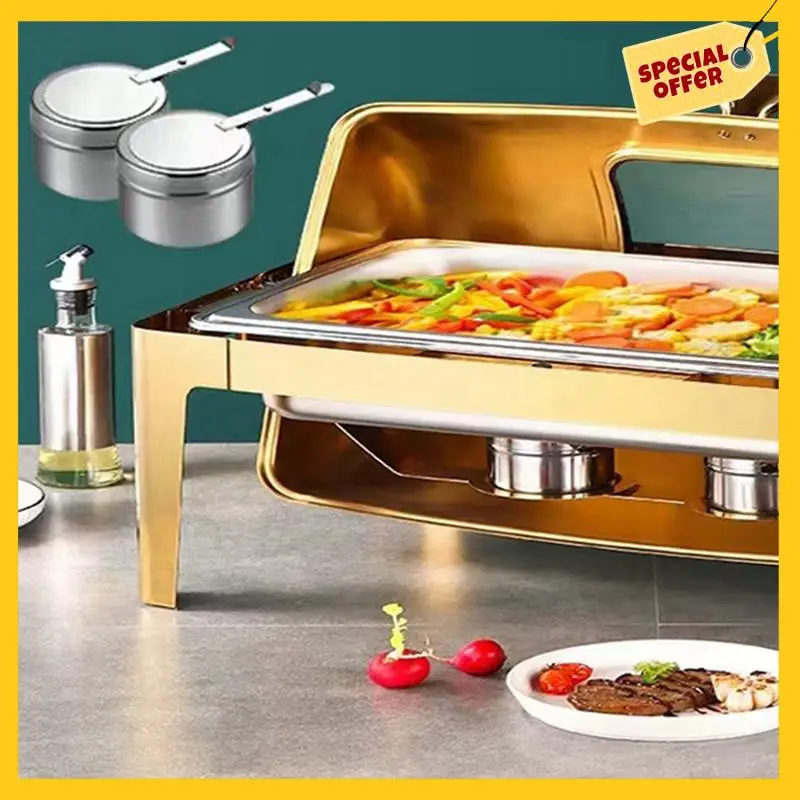A45G-Alcohol Fuel Rack With Safety Cover Vertical Alcohol Stove For ets And Catering Events Solid And Liquid Adaptability