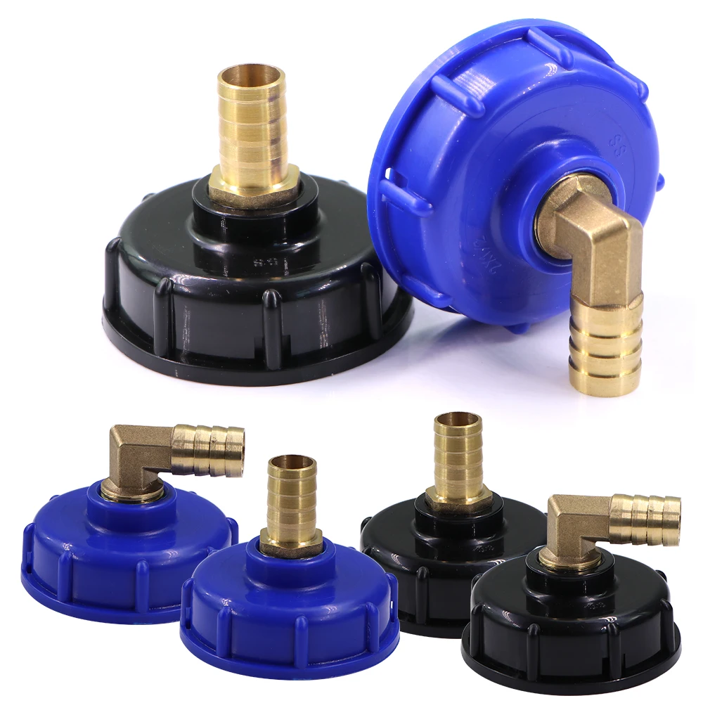 

1/2" IBC Water Tank Adapter S60x6 Coarse Thread with 6-19mm Brass Barb Pagoda Joints Garden Irrigation Connect Repair Coupling