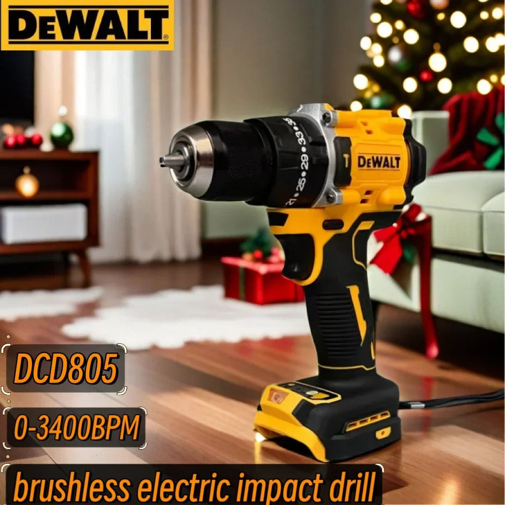 DeWalt 20V Brushless Rechargeable Lithium Battery Impact Drill Multi-Function Drill Electric Hand Drill Dcd805 3