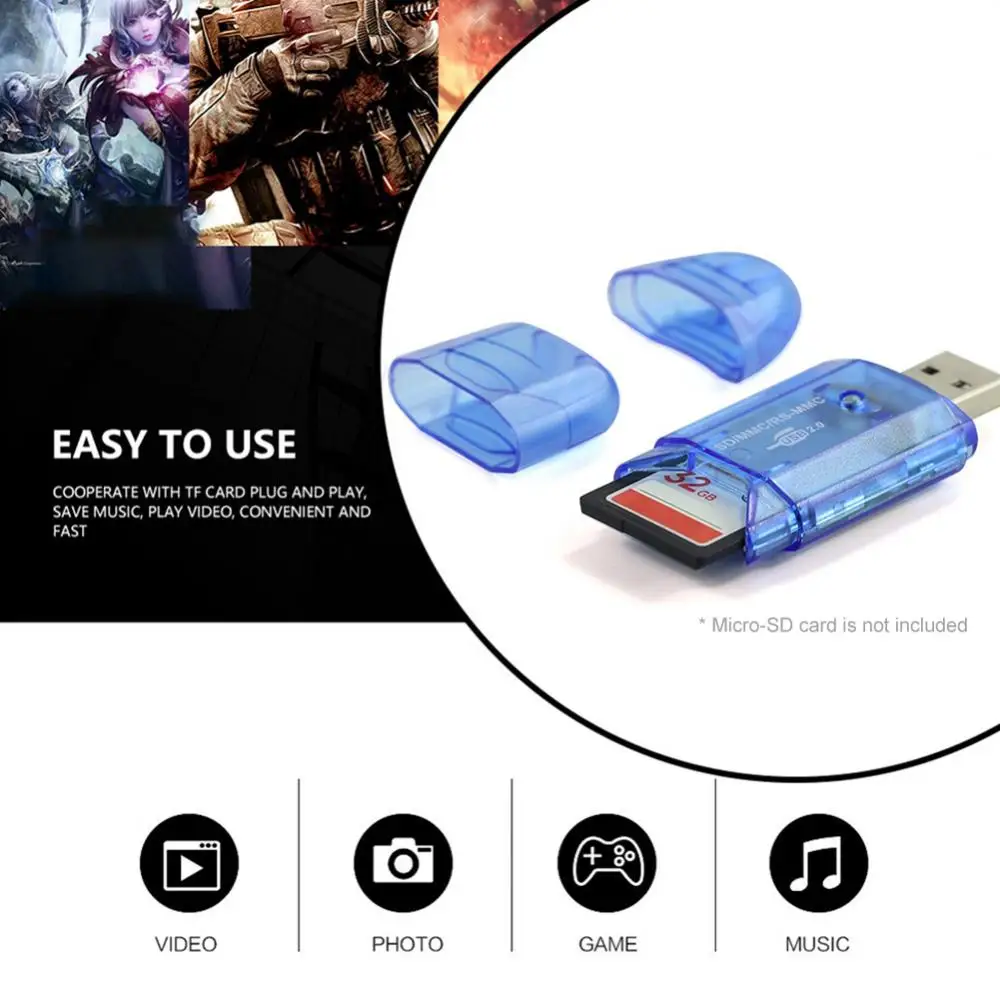 

Высокоскоростной мини USB 2,0 кардридер для телефона адаптер для компьютера