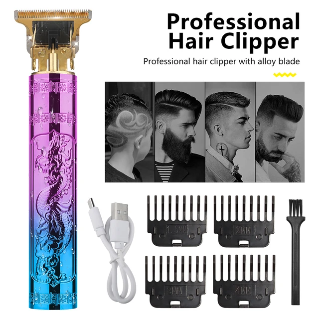 Usb Electric Hair Clipper Trimmer Light Head Rechargeable Oil Razor Machine  Men - Hair Trimmers - Aliexpress