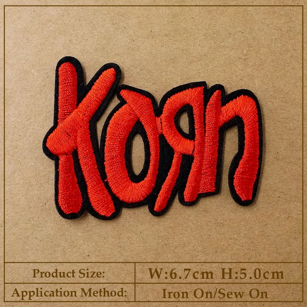 Rock Punk Iron-On Patch for Clothing - Heavy Metal Style Decorative Applique