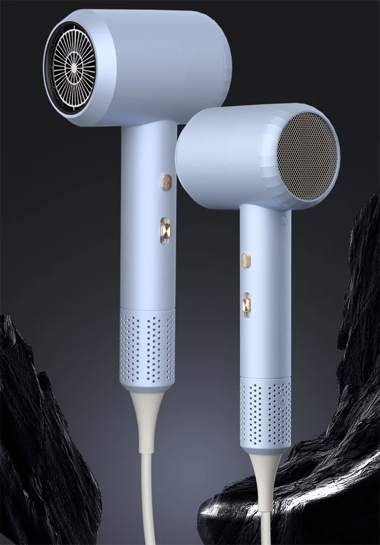New Hammer Hair Dryer with High Airflow of 59 Seconds, Blue Light Ion Thermostat