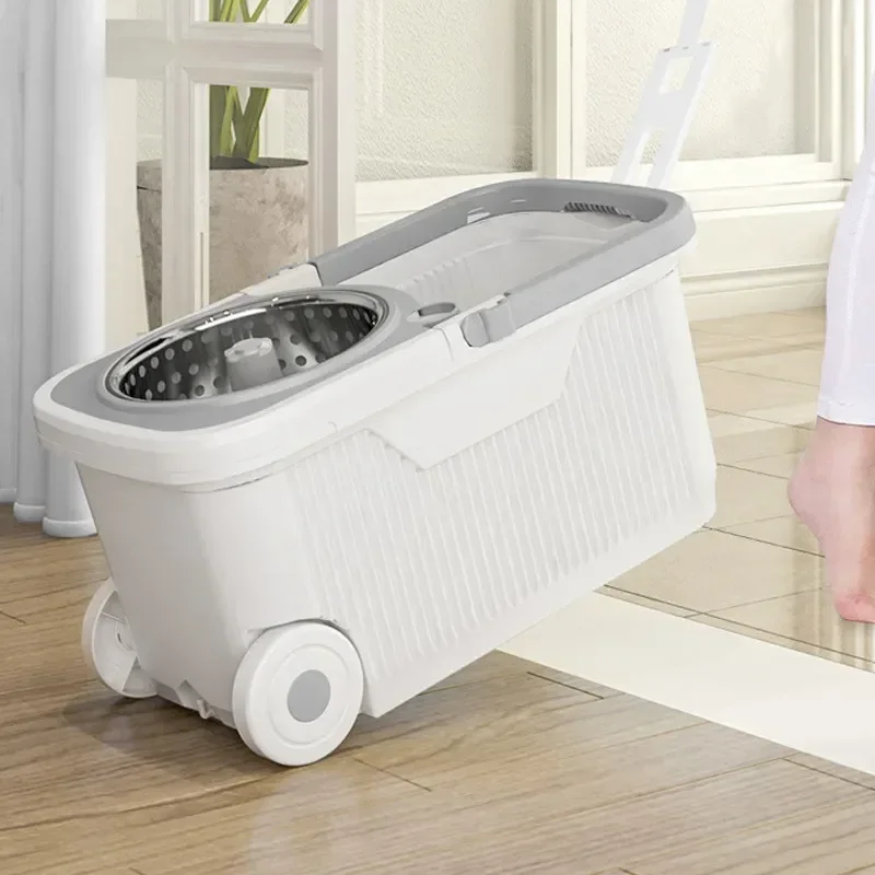

Mop Mops Bucket Universal Dehydration With Cleaning Automatic Spin Lazy Mopping Rod Artifact Hand-free Household