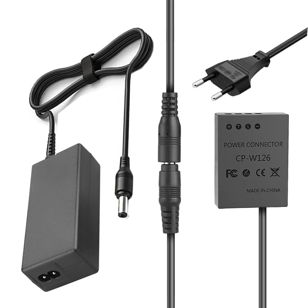 AC Power Adapter w NP W126 Dummy Battery Coupler for Fujifilm Fuji