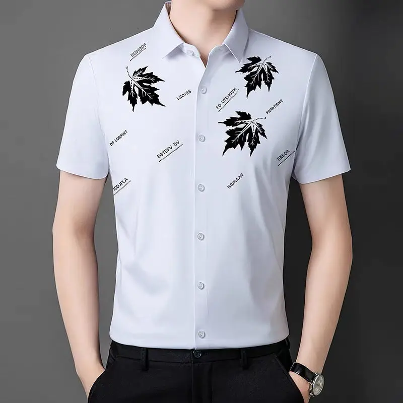 Men's High-End Business Casual Short-Sleeve Shirt - Summer Edition