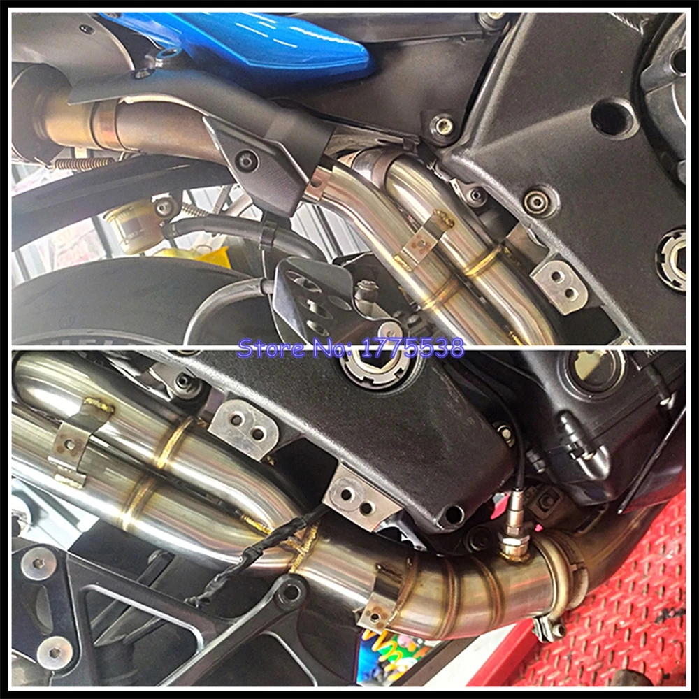 Stainless Steel for Yamaha YZF-R1 2009-2014 Motorcycle Exhaust Middle Link Pipe Connect Original Exhaust Escape Moto Muffler Pot - Image 4