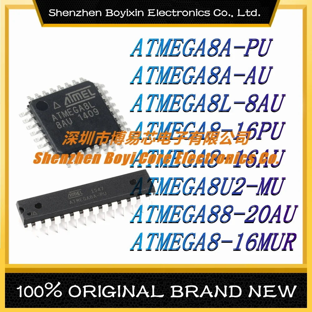 ATMEGA8A-PU ATMEGA8A-AU ATMEGA8L-8AU ATMEGA8-16PU ATMEGA8-16AU ATMEGA8U2-MU ATMEGA88-20AU ATMEGA8-16MUR (MCU/MPU/SOC)