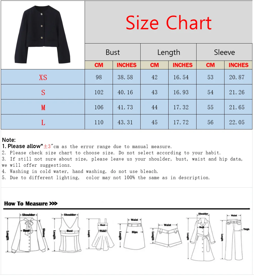 BSAY Damen-Herbstjacke, neu, 2025, Rundhalsausschnitt, langärmelig, goldfarben, einreihig, Knopf, kurze Anzugjacke oder lässige Shorts mit Gürtel – Detail 1