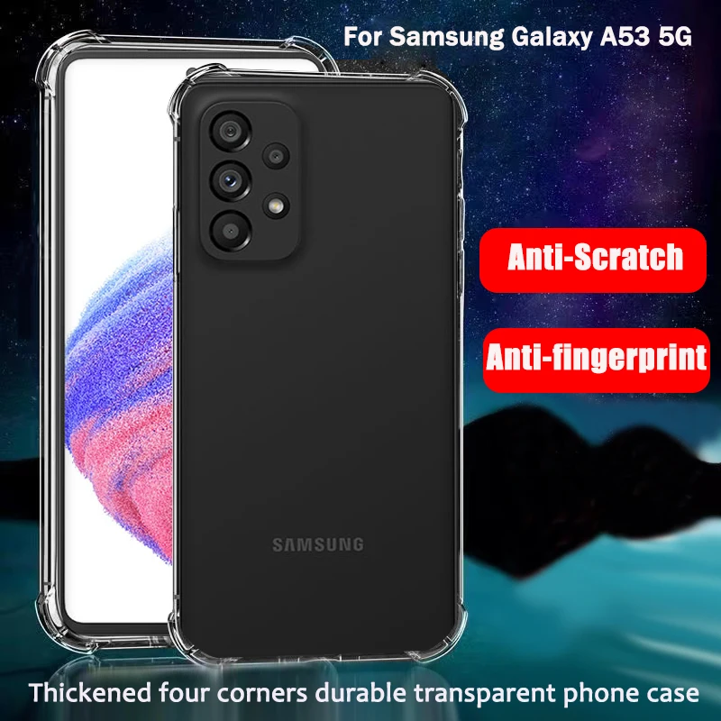 Per Samsung Galaxy A53 5G Custodia Antigraffio Morbida Custodia Trasparente Per Samsung A53 Cover 5G Per Galaxy A 53 5G Fundas Back