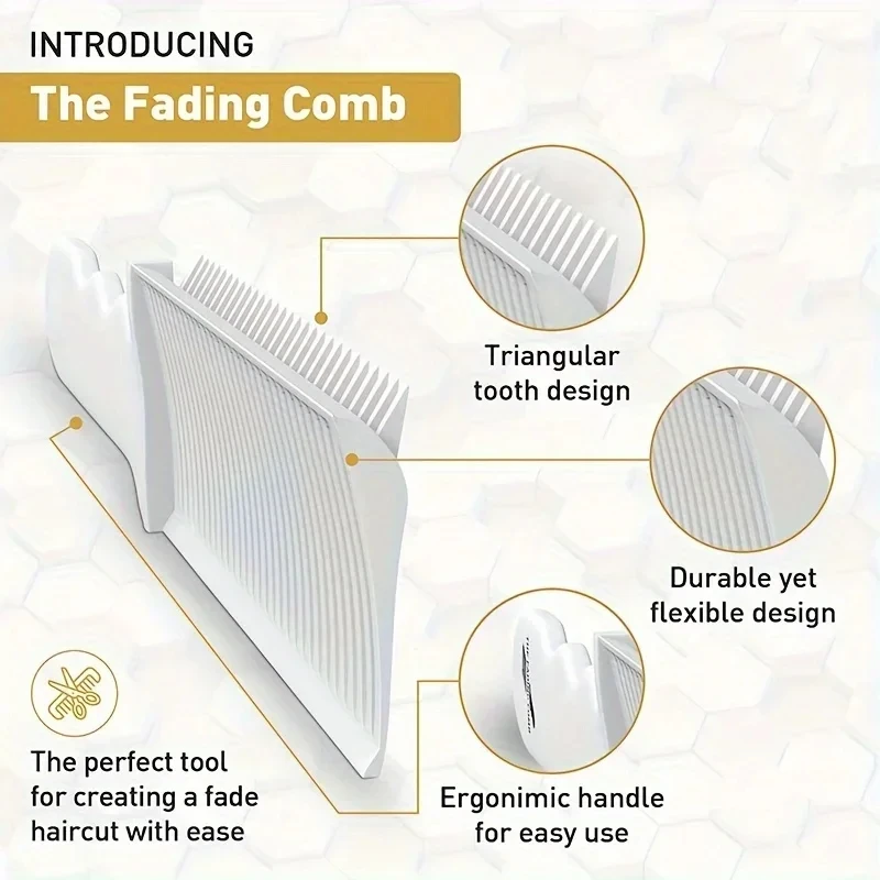 Hair Cutting Combs for Barber Gradient Blending Flat Top Salon haircut Comb brush professional Hair styling  tools barbershop 4
