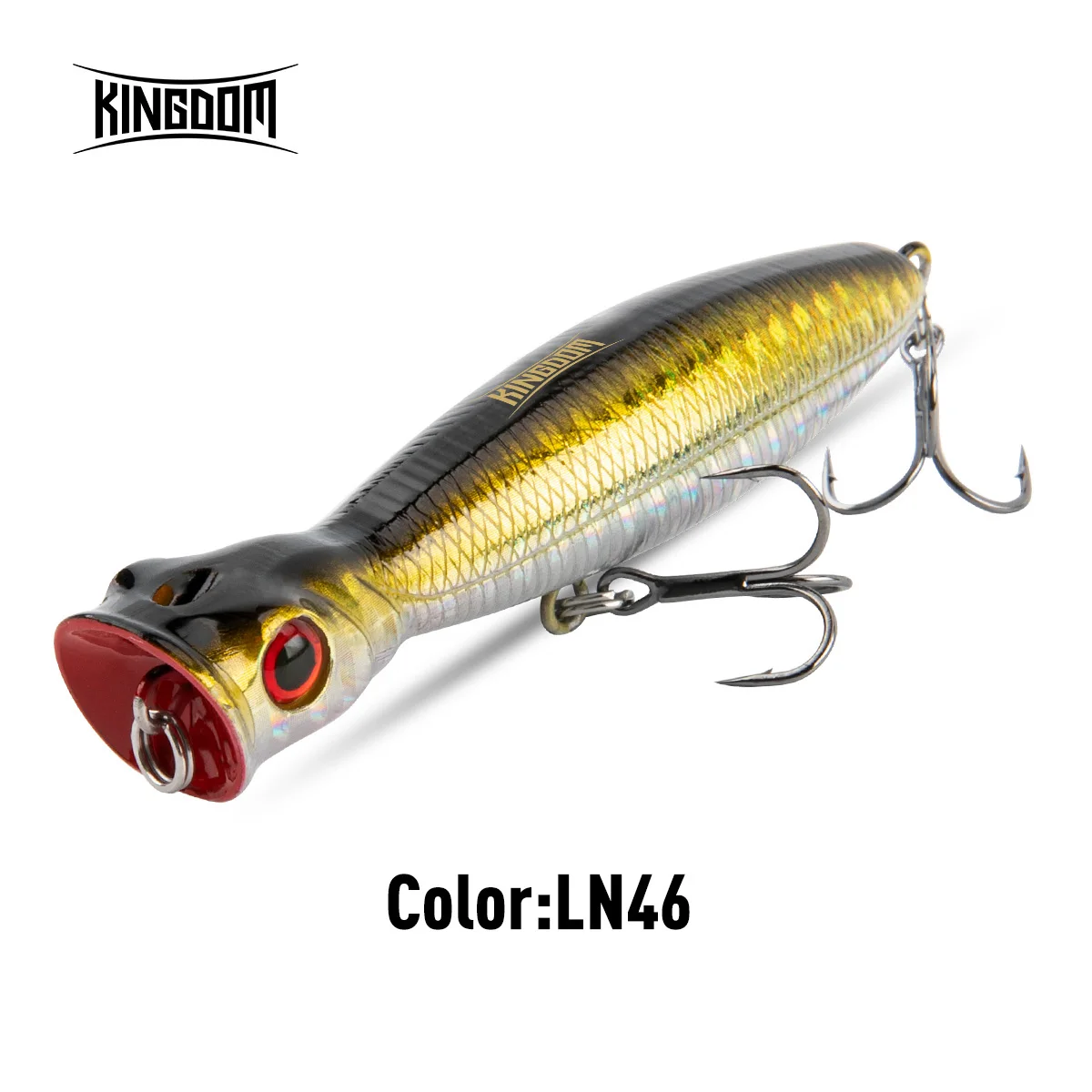 Kingdom Popper Fishing Lures 8cm 10cm 13cm Saltwater Freshwater Topwater Hard Wobblers Seabass Lure