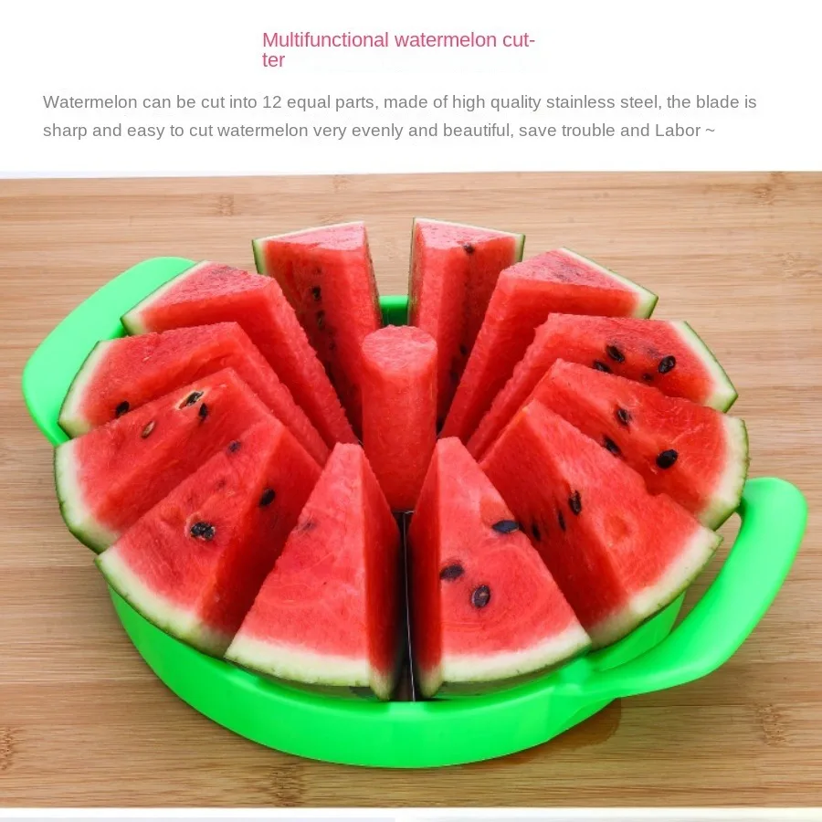 Fruit Knife Watermelon knife stainless steel fruit cutter household watermelon slicer large Hami melon fruit divider