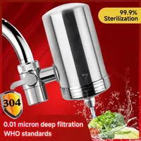 ที่กรองน้ำก๊อกน้ำสแตนเลสในครัวเครื่องกรองน้ำเครื่องกรองน้ำเครื่องกรองน้ำสำหรับใช้ในครัวเรือนน้ำประปาดื่มโดยตรง 2