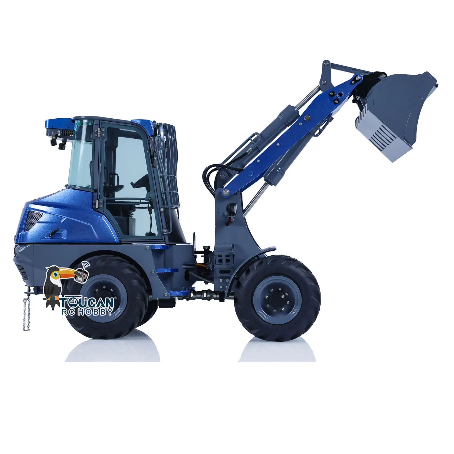 RTR LESU MCL8 RC Hydraulic Loader 1/14 Metal Remote Control Car Model Engineer Vehicles with Sound Light Set RC Toys THZH1776 2