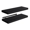 Invisible Floating Shelves  Wall Mounted Wood Shelves Shelves for Bathroom, Bedroom, Living Room, Kitchen, Hanging Shelf for Boo 2