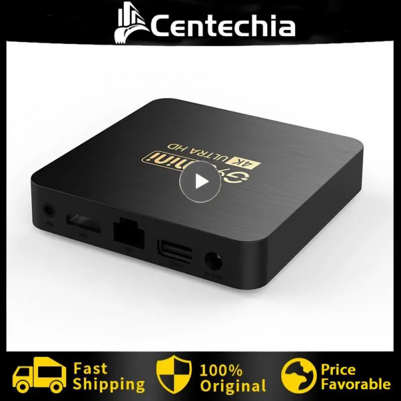 Smart Tv Box Nero Mini Telecomando Ad Alta Luminosità Integrato 2.4Ghz Wifi Tv Box Top Box Adattatore Tv 1.5Ghz Adattatore Smart Tv