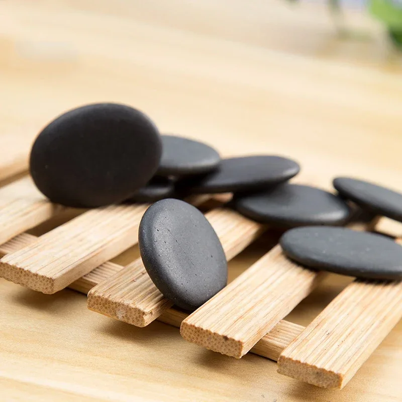 Facial Massager Massage Tool 1PC Natural Face Massage Stone Lava Basalt Hot Stone for Spa Massage Therapy Body Facial Therapy
