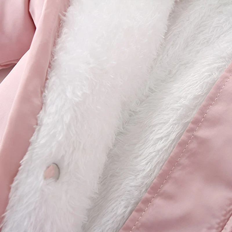 Baby Jumpsuit Winter Newborn Baby Romper Warm Panda Boy Jumpsuit Gloves Cotton Plus Velvet Infant Clothing 0-18M