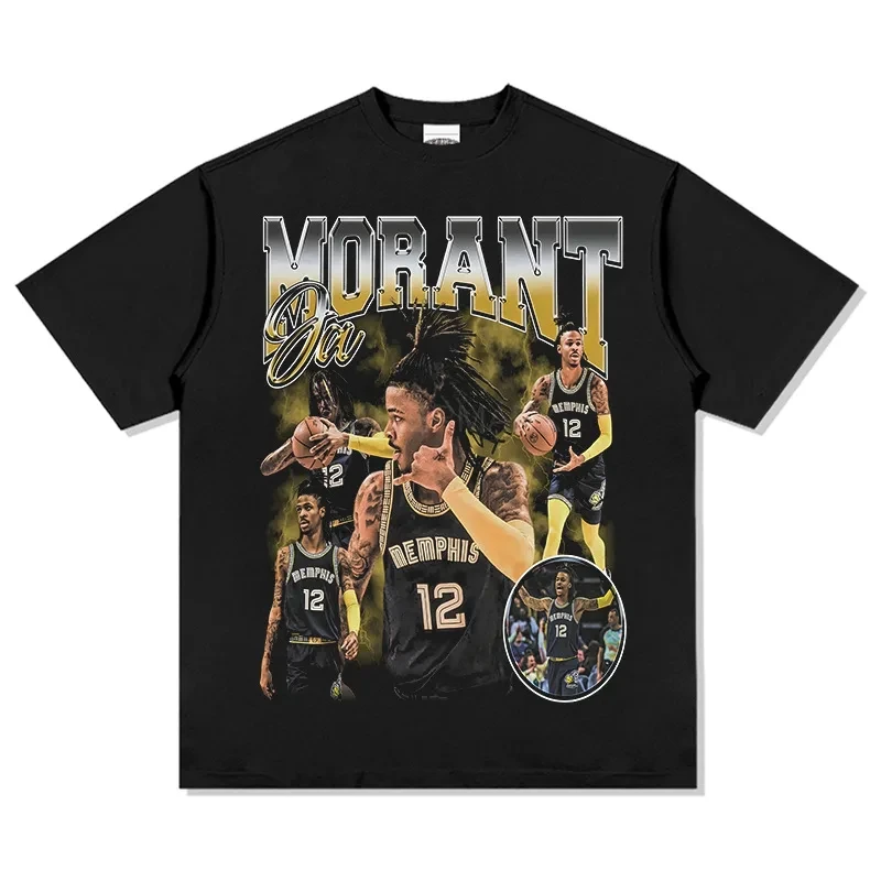 New Arrival Ja Morant 12 Memphis T-Shirt Basketball fans Short sleeve tee new edition Mens and Kids summer cotton TEES 6