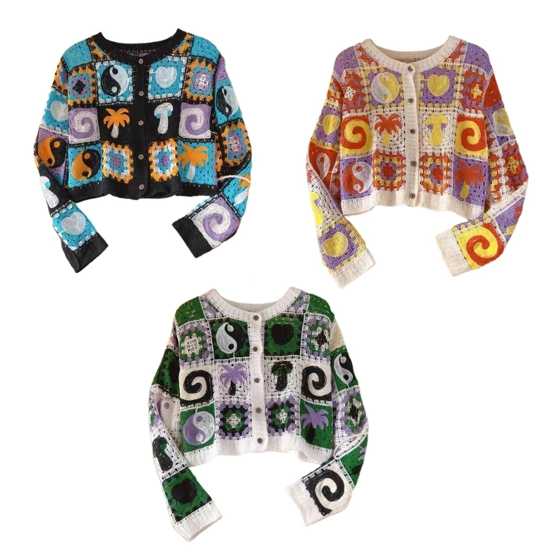 Womens Open Front Long Sleeve Chunky Knit Cardigan Sweaters Loose Outwear Coat P8DB