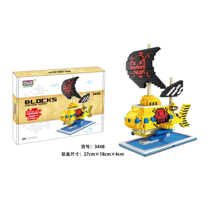 Ship Model Miniature Three-dimensional Building Block Pirate Ship Assembly Toy