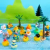 Rubber Duck Random Assortment Mini Rubber Duck Toy for Kid,Birthday Gift,Summer Beach Pool Activity Party 4