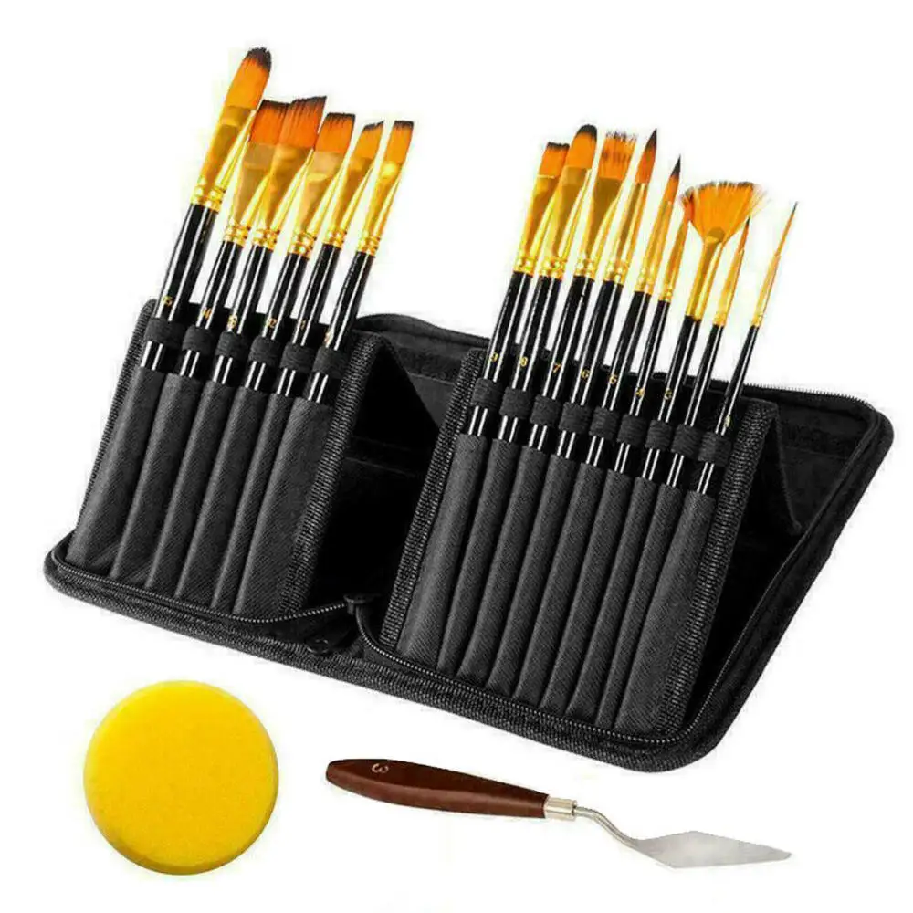 5pcs Angular Tip Paint Brushes Set Nylon Hair Wooden Handle Artists  Paintbrushes for Children Beginners for Painting Art Crafts - AliExpress