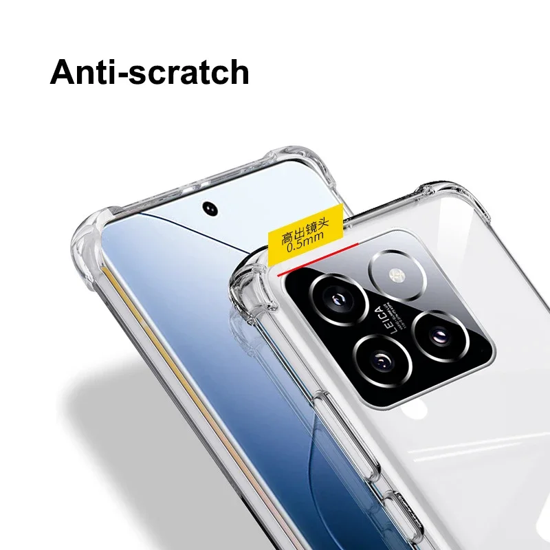 Crystal Clear Shockproof Air-Cushion Case - Transparent Anti-Slip TPU Shell