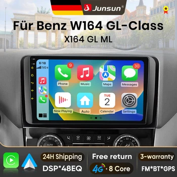 Radio para Auto Junsun de 9 Pulgadas con Android 15 para Mercedes Benz Clase M W164 Clase GL X164 ML GL, con Apple CarPlay Inalámbrico, Pantalla Auto, Estéreo, Reproductor Multimedia de Video, Sistemas Inteligentes para Auto, Autoradio 2 Din, Unidad Principal, Navegación GPS, Bluetooth 4G, DSP, RDS, DAB+ 1