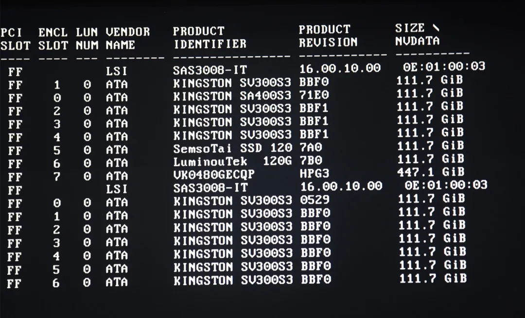 LSI-SAS3 PCIE X8 SAS HBA P16 Modo