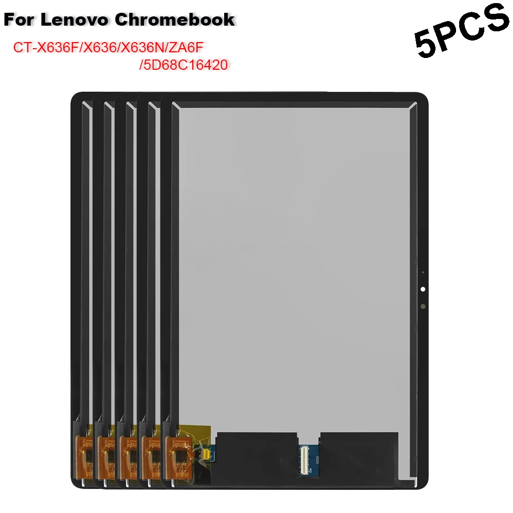 5 Pz Per Lenovo Chromebook Duet Ct-X636 Ctx636 Ct-X636F Ct-X636N Za6F 10.1 Display Lcd Touch Screen Digitizer Glass Assembly