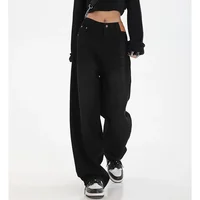 Female Classic Retro High Waist Baggy Jeans Women Korean Daily Straight Leg Denim Trousers Girls Comfortable Long Pants - Image 2