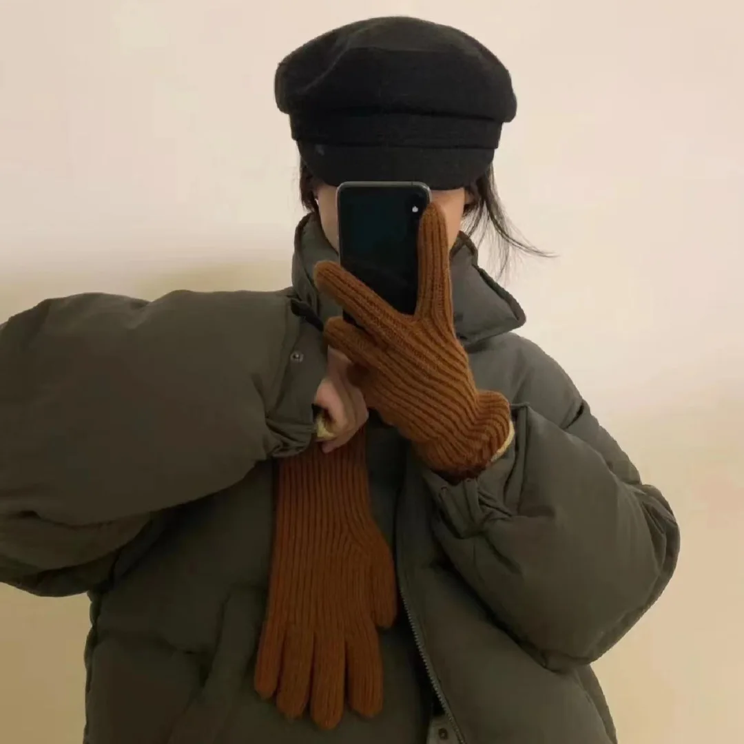 Warm Knitted Touch Screen Winter Gloves for Women