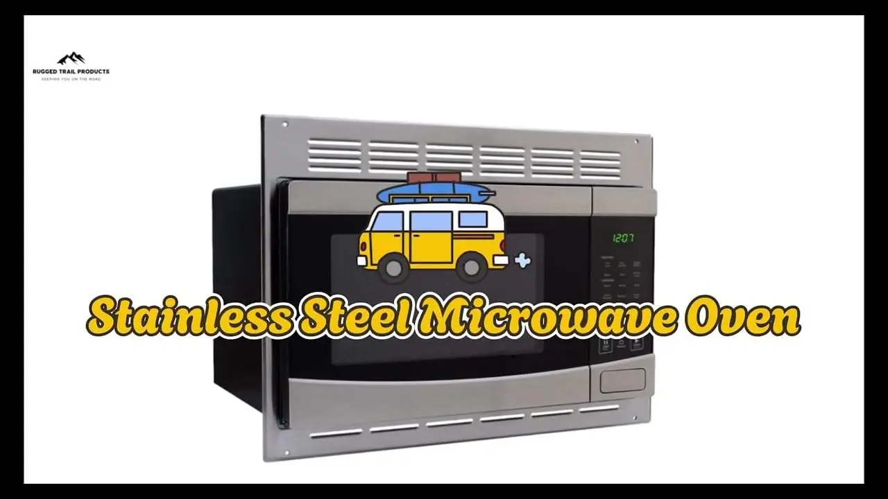 Steel Microwave Oven with Turntable - 1.0 Cu. Ft. Capacity | Includes Trim Kit for Easy Installation & Stylish Finish 2