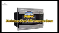 Steel Microwave Oven with Turntable - 1.0 Cu. Ft. Capacity | Includes Trim Kit for Easy Installation & Stylish Finish 2
