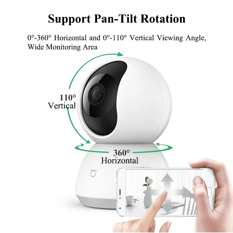 Xiaomi Mi 360° Home Security Camera Mijia Smart IP Camera 2K 1296P Video  Baby Monitor AI Smart Camcorder Protect Home Security