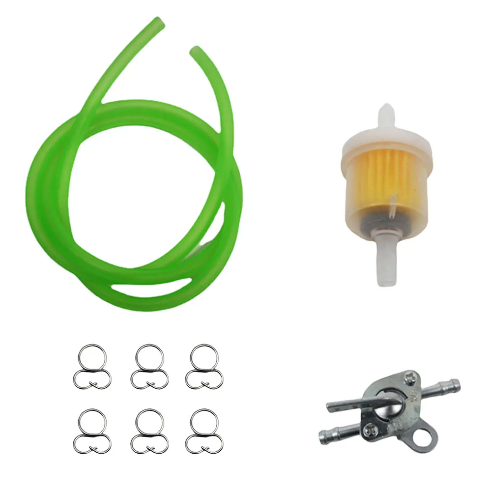 Universal Fuel Petcock With Filter & Line – For Mini Bikes, Go Karts, Dirt Bikes & Small Engines