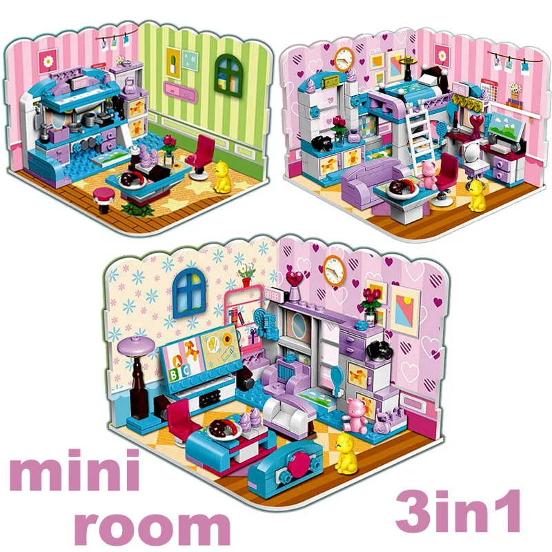 3in1-Mini-Living-Room-Bedroom-Building-Block-City-Friend-Play-House-Set ...