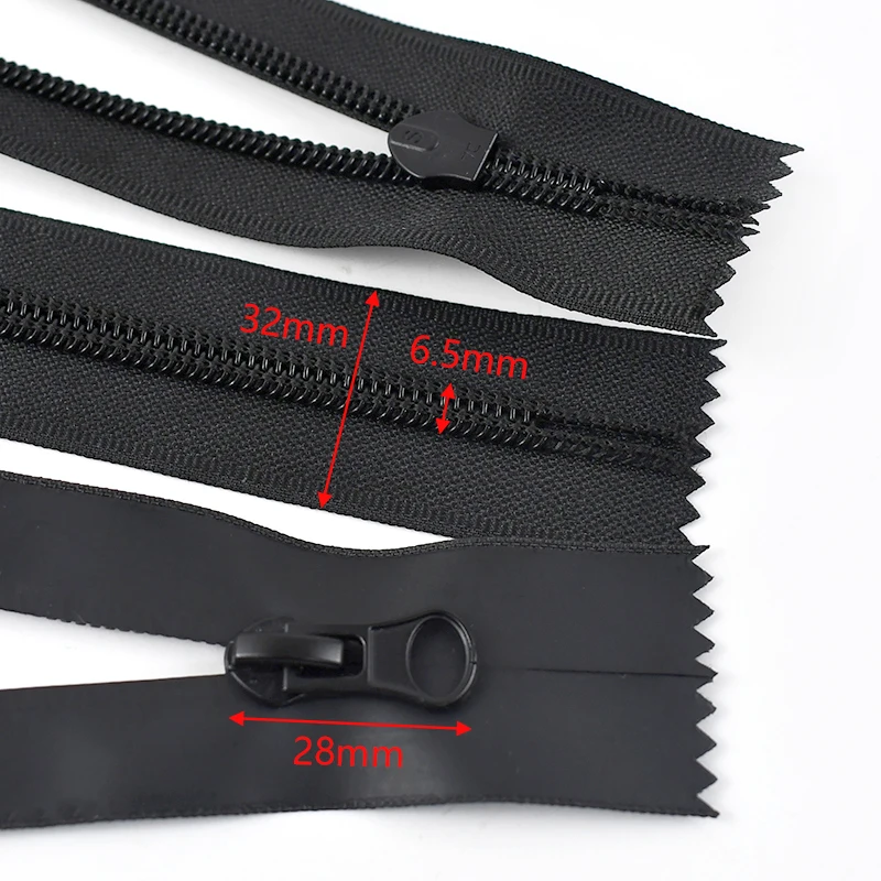 Chiusura lampo e 5 mm in plastica semole non separabile - 18 cm - 312
