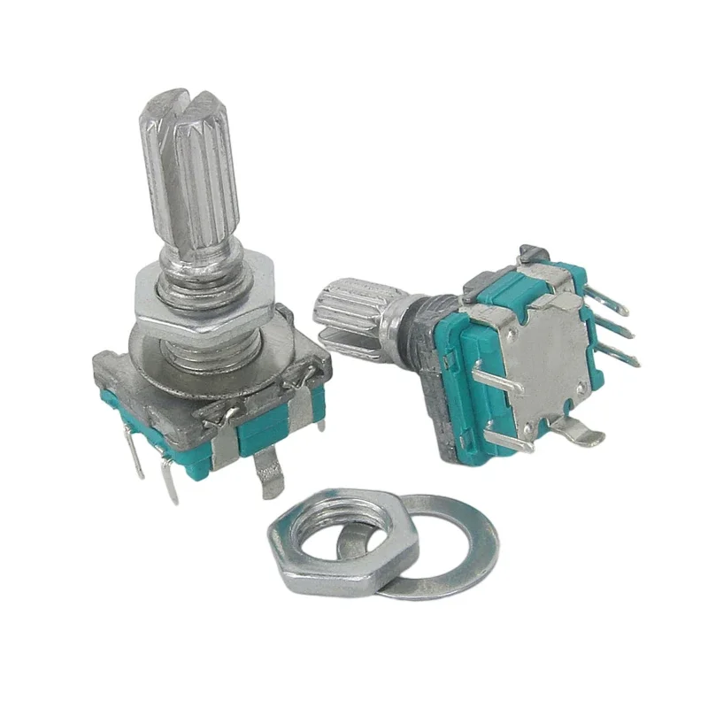 20 Position 360 Degree Rotary Encoder EC11 5Pin Long 15/20MM with Push Button Switch 5PCS/LOT