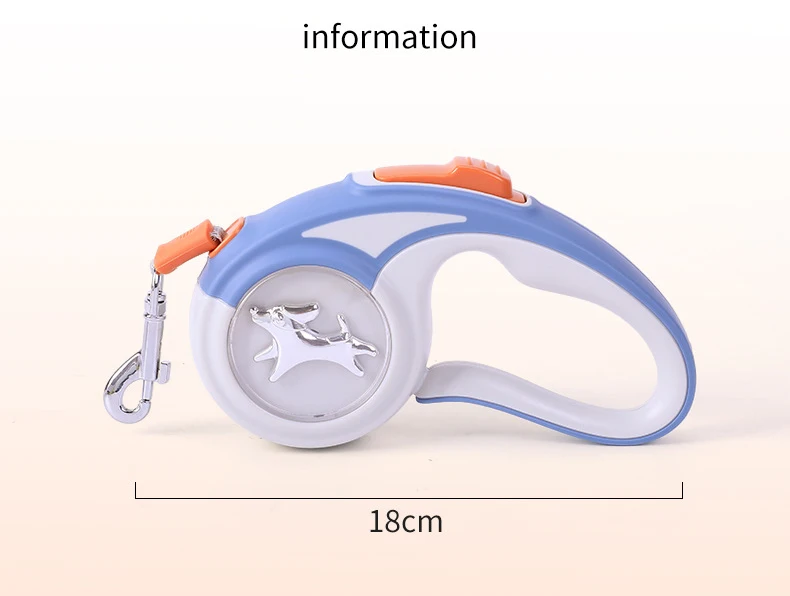 Leash Heavy Duty Dog Leash Retractable 3m - PeticaDeals
