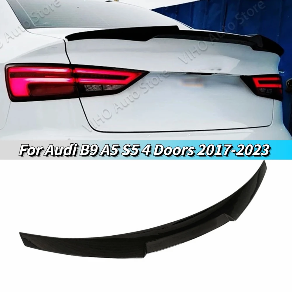 

For Audi B9 A5 S5 4 Doors Rear Trunk Spoiler Lip 2017 2018 2019 2020 2021 2022 2023 Roof Spoiler Tail Wing Splitter Body Kits