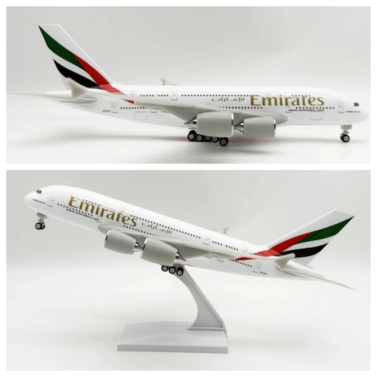 ダイキャスト 30 センチメートル 1/240 スケール樹脂エアバス A380 UAE