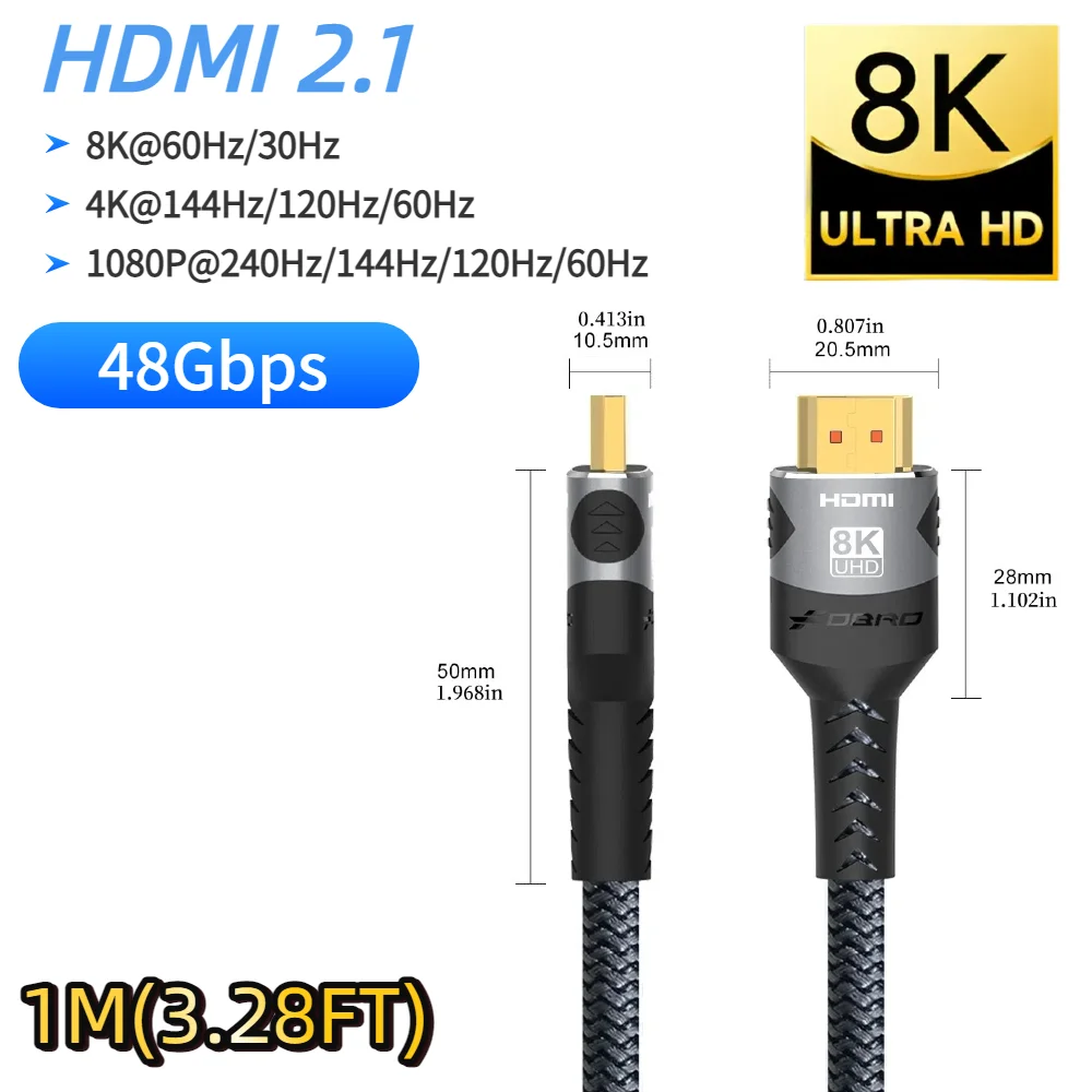Ultra High-Speed 16K HDMI Cable for Enhanced Video Quality