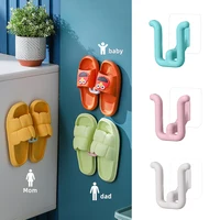 Slipper Rack Self-adhesive Bathroom Simple Slipper Hook Toilet Drainage Rack Wall Mounted Bedroom Storage Hook Shoe Drying Rack 1