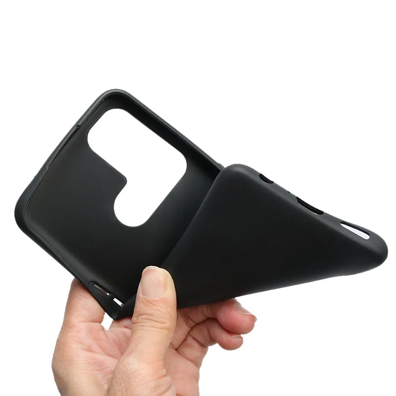 Black Soft Silicone TPU Case – High-Quality Protective Cover