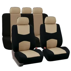 Universal Durable Waterproof Car Seat Cover - 1 Piece, Easy to Clean (Beige)